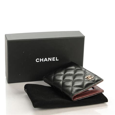 chanel lambskin quilted card holder wallet|2021 Quilted Lambskin My Chanel Lady Card Holder On Chain.